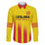 Custom Catalonia Football Family Matching Off The Shoulder Long Sleeve Dress and Hawaiian Shirt Seleccio de futbol de Catalunya