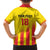 Custom Catalonia Football Family Matching Off Shoulder Maxi Dress and Hawaiian Shirt Seleccio de futbol de Catalunya