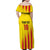 Custom Catalonia Football Family Matching Off Shoulder Maxi Dress and Hawaiian Shirt Seleccio de futbol de Catalunya