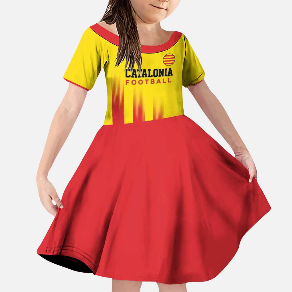 Custom Catalonia Football Family Matching Puletasi and Hawaiian Shirt Seleccio de futbol de Catalunya
