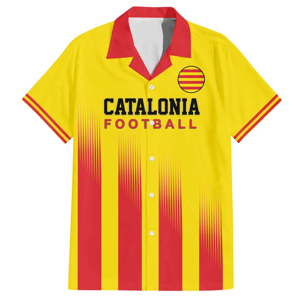 Custom Catalonia Football Family Matching Puletasi and Hawaiian Shirt Seleccio de futbol de Catalunya