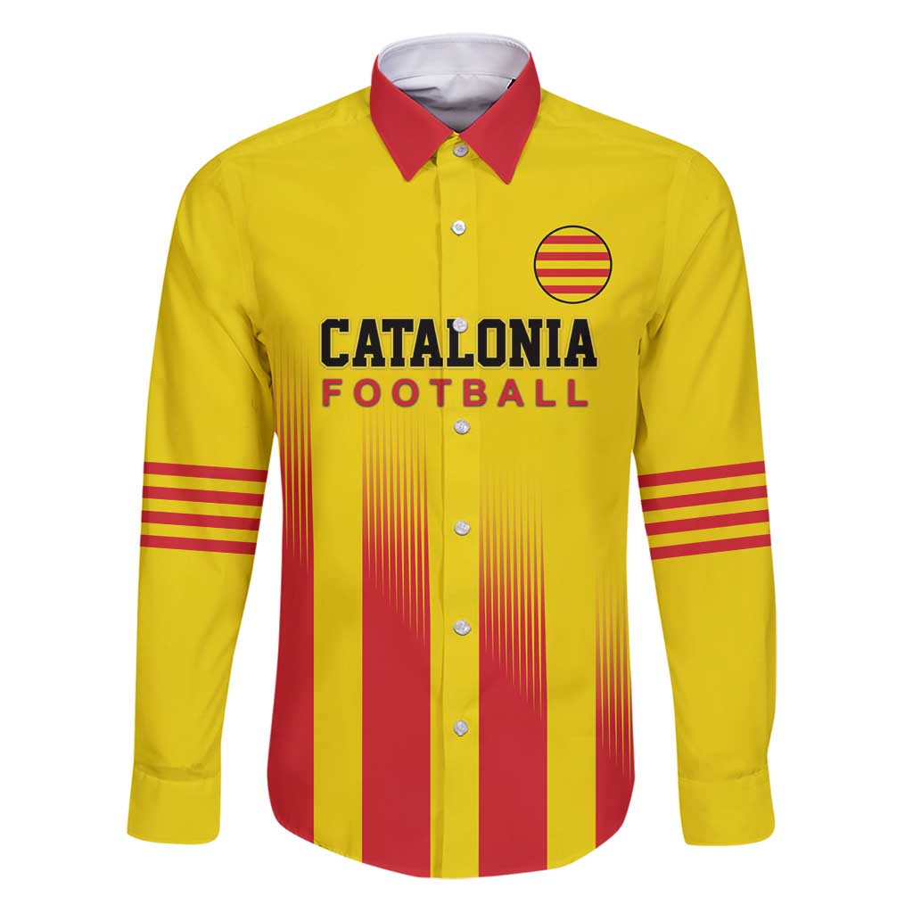 Custom Catalonia Football Family Matching Puletasi and Hawaiian Shirt Seleccio de futbol de Catalunya
