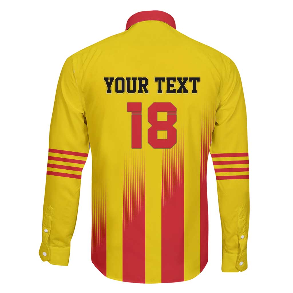 Custom Catalonia Football Family Matching Puletasi and Hawaiian Shirt Seleccio de futbol de Catalunya
