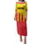 Custom Catalonia Football Family Matching Puletasi and Hawaiian Shirt Seleccio de futbol de Catalunya