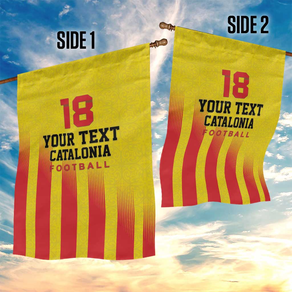 Custom Catalonia Football Garden Flag Seleccio de futbol de Catalunya