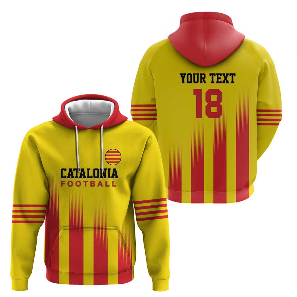 Custom Catalonia Football Hoodie Seleccio de futbol de Catalunya