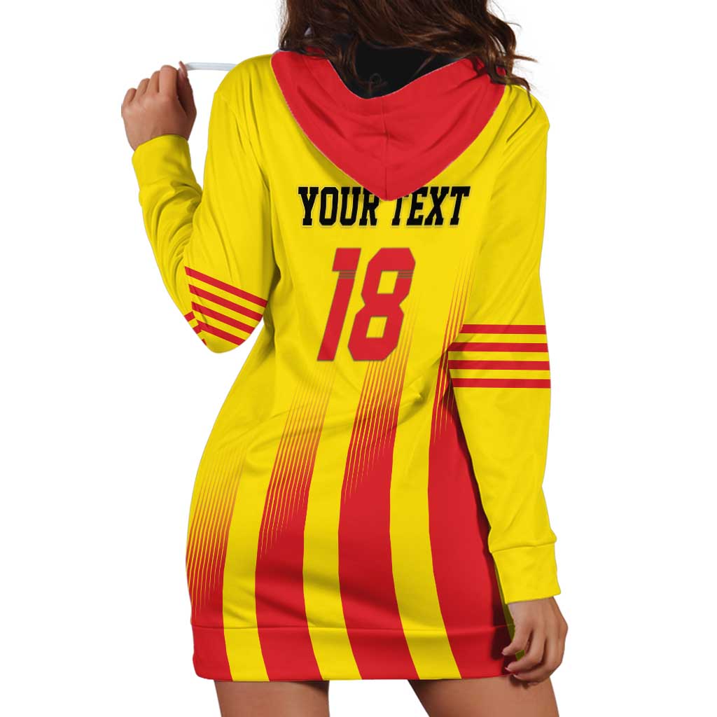 Custom Catalonia Football Hoodie Dress Seleccio de futbol de Catalunya