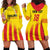 Custom Catalonia Football Hoodie Dress Seleccio de futbol de Catalunya