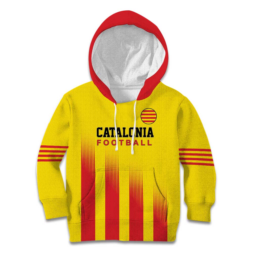 Custom Catalonia Football Kid Hoodie Seleccio de futbol de Catalunya