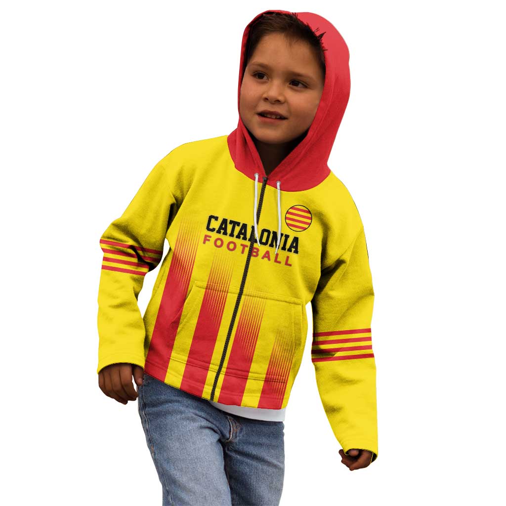Custom Catalonia Football Kid Hoodie Seleccio de futbol de Catalunya