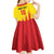 Custom Catalonia Football Kid Short Sleeve Dress Seleccio de futbol de Catalunya