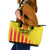 Custom Catalonia Football Leather Tote Bag Seleccio de futbol de Catalunya