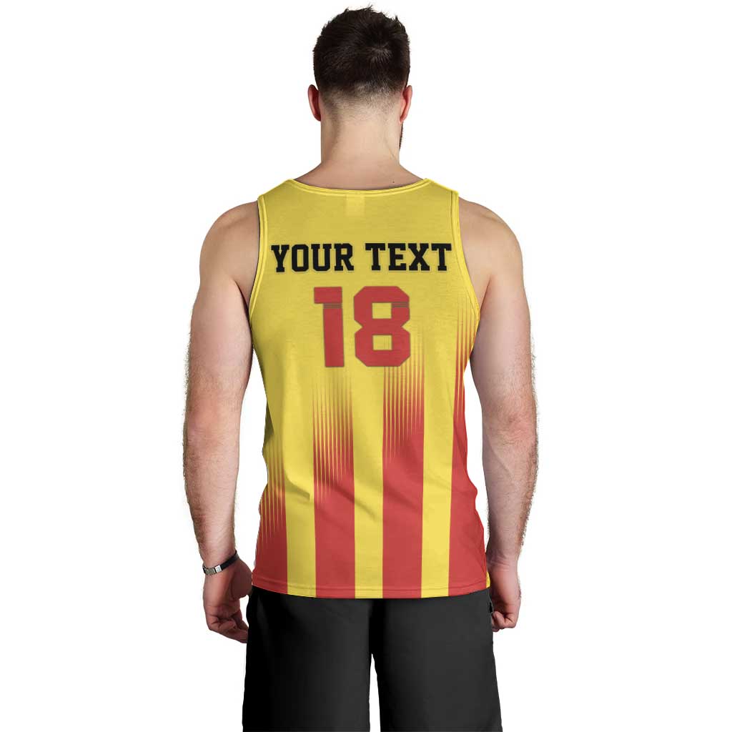 Custom Catalonia Football Men Tank Top Seleccio de futbol de Catalunya