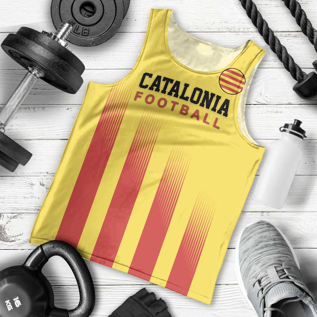 Custom Catalonia Football Men Tank Top Seleccio de futbol de Catalunya