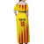 Custom Catalonia Football Off Shoulder Maxi Dress Seleccio de futbol de Catalunya
