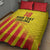 Custom Catalonia Football Quilt Bed Set Seleccio de futbol de Catalunya