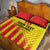 Custom Catalonia Football Quilt Bed Set Seleccio de futbol de Catalunya
