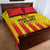 Custom Catalonia Football Quilt Bed Set Seleccio de futbol de Catalunya
