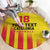 Custom Catalonia Football Round Carpet Seleccio de futbol de Catalunya