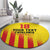 Custom Catalonia Football Round Carpet Seleccio de futbol de Catalunya
