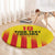 Custom Catalonia Football Round Carpet Seleccio de futbol de Catalunya