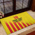 Custom Catalonia Football Rubber Doormat Seleccio de futbol de Catalunya