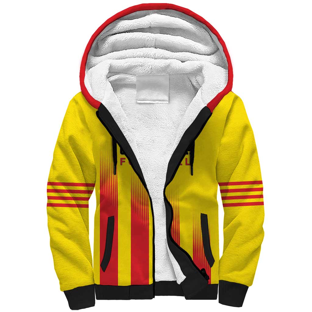 Custom Catalonia Football Sherpa Hoodie Seleccio de futbol de Catalunya