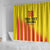Custom Catalonia Football Shower Curtain Seleccio de futbol de Catalunya