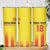 Custom Catalonia Football Skinny Tumbler Seleccio de futbol de Catalunya