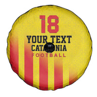Custom Catalonia Football Spare Tire Cover Seleccio de futbol de Catalunya
