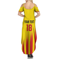 Custom Catalonia Football Summer Maxi Dress Seleccio de futbol de Catalunya