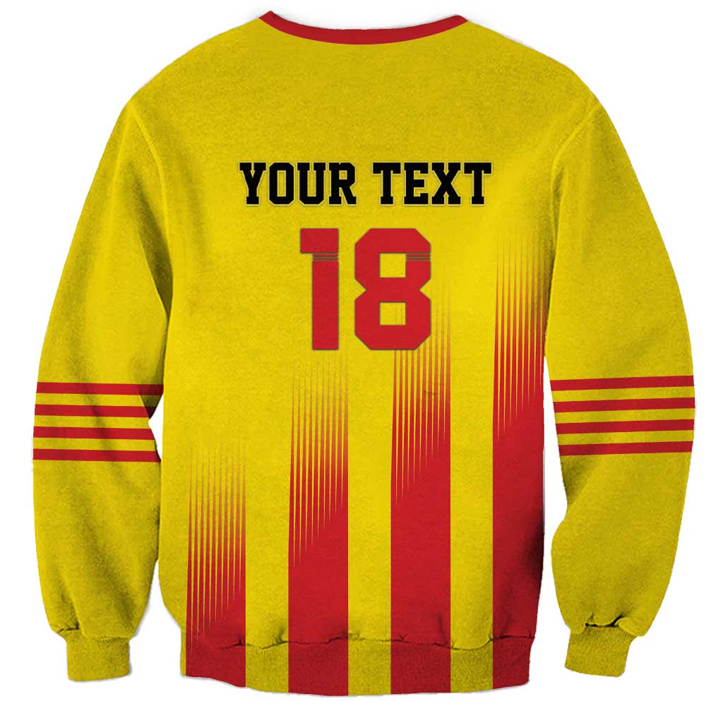 Custom Catalonia Football Sweatshirt Seleccio de futbol de Catalunya