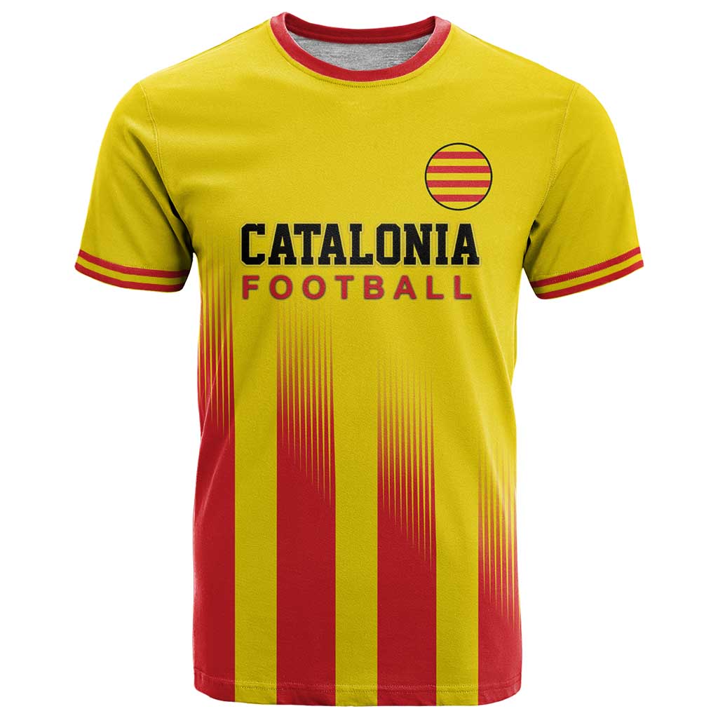 Custom Catalonia Football T Shirt Seleccio de futbol de Catalunya