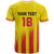 Custom Catalonia Football T Shirt Seleccio de futbol de Catalunya