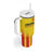 Custom Catalonia Football Tumbler With Handle Seleccio de futbol de Catalunya