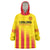 Custom Catalonia Football Wearable Blanket Hoodie Seleccio de futbol de Catalunya