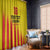 Custom Catalonia Football Window Curtain Seleccio de futbol de Catalunya