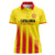 Custom Catalonia Football Women Polo Shirt Seleccio de futbol de Catalunya