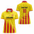 Custom Catalonia Football Women Polo Shirt Seleccio de futbol de Catalunya