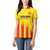 Custom Catalonia Football Women Polo Shirt Seleccio de futbol de Catalunya