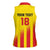 Custom Catalonia Football Women Sleeveless Polo Shirt Seleccio de futbol de Catalunya