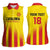 Custom Catalonia Football Women Sleeveless Polo Shirt Seleccio de futbol de Catalunya