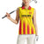 Custom Catalonia Football Women Sleeveless Polo Shirt Seleccio de futbol de Catalunya