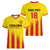 Custom Catalonia Football Women V-Neck T-Shirt Seleccio de futbol de Catalunya