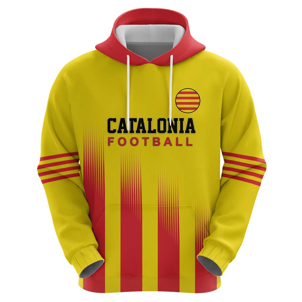 Custom Catalonia Football Zip Hoodie Seleccio de futbol de Catalunya