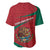 Mexico Coat Of Arms Baseball Jersey With Folk Pattern - Wonder Print Shop