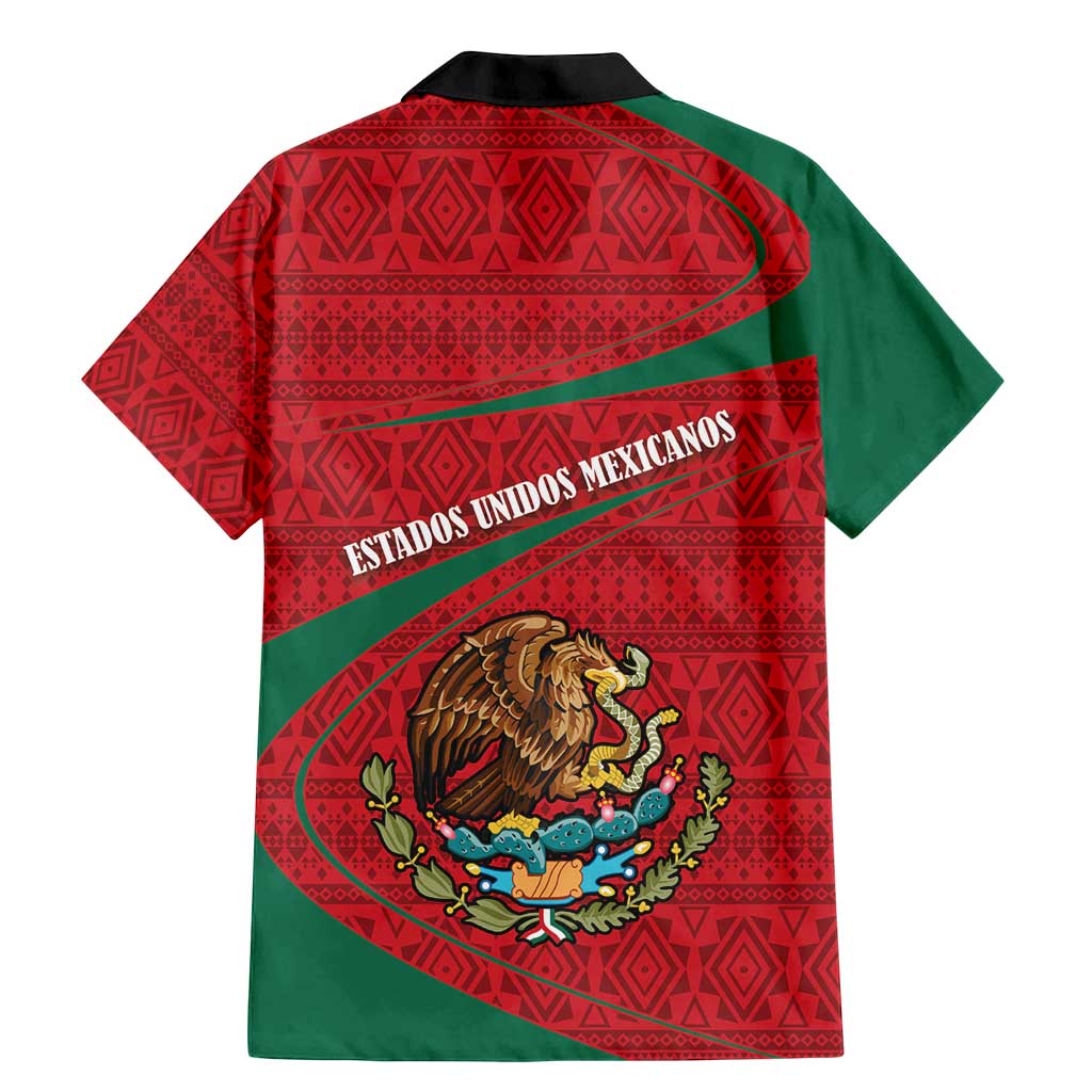 Mexico Coat Of Arms Family Matching Mermaid Dress and Hawaiian Shirt With Folk Pattern - Wonder Print Shop