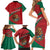Mexico Coat Of Arms Family Matching Short Sleeve Bodycon Dress and Hawaiian Shirt With Folk Pattern - Wonder Print Shop