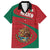 Mexico Coat Of Arms Family Matching Short Sleeve Bodycon Dress and Hawaiian Shirt With Folk Pattern - Wonder Print Shop