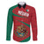 Mexico Coat Of Arms Family Matching Short Sleeve Bodycon Dress and Hawaiian Shirt With Folk Pattern - Wonder Print Shop